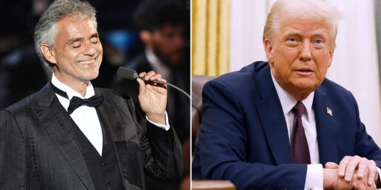 Andrea Bocelli gives Trump impromptu Oval Office performance during White House visit
