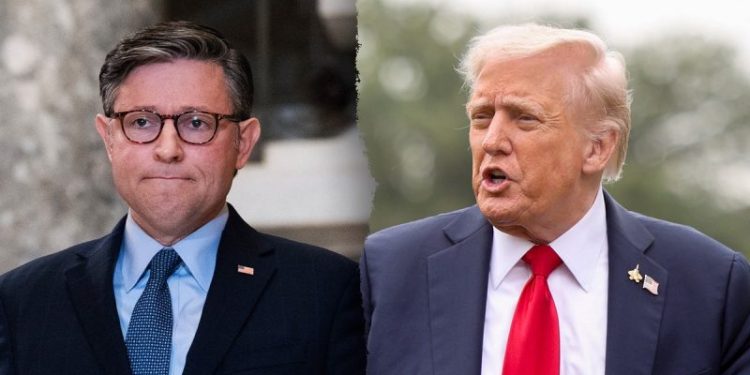 Trump, Johnson appear at odds in government shutdown messaging